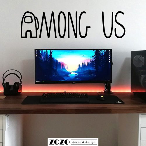 Among Us felirat - gamer falmatrica