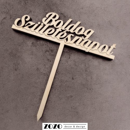 Boldog születésnapot beszúrós fadísz