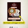 Casino egyedi kaparós felkérő bejelentő sorsjegy - bármilyen szöveggel kérhető