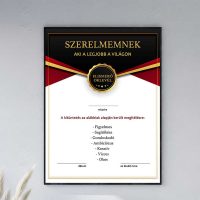 Elismerő oklevelek