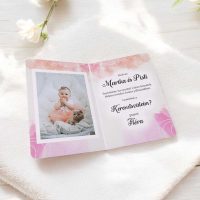 Keresztszülő felkérő - névre szóló fényképes lapok