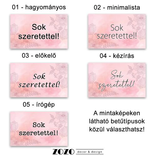 Egyedi beszúró táblácska készítés