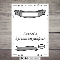 Leszel a keresztanyukám?  - felkérő kártya