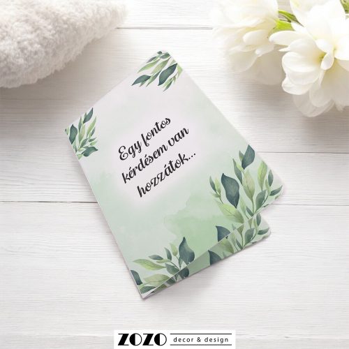 Keresztszülő felkérő lap - fényképes, babafotóval (07)