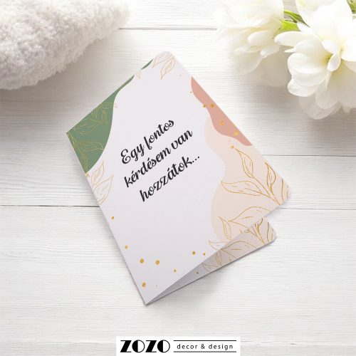 Keresztszülő felkérő lap - fényképes, babafotóval (10)