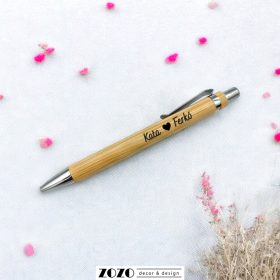   Gravírozott bambusztoll díszdobozban - egyedi névvel, szöveggel