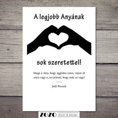 A legjobb anyának - köszöntő kártya