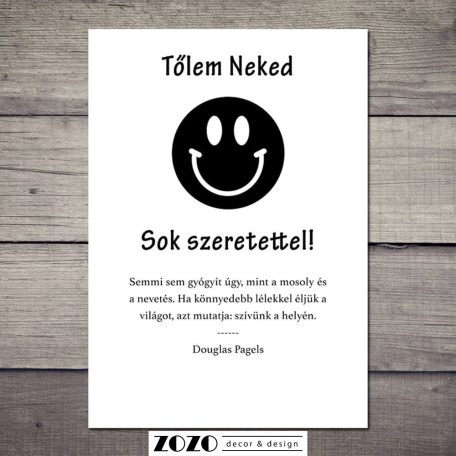 Tőlem Neked - köszöntő kártya