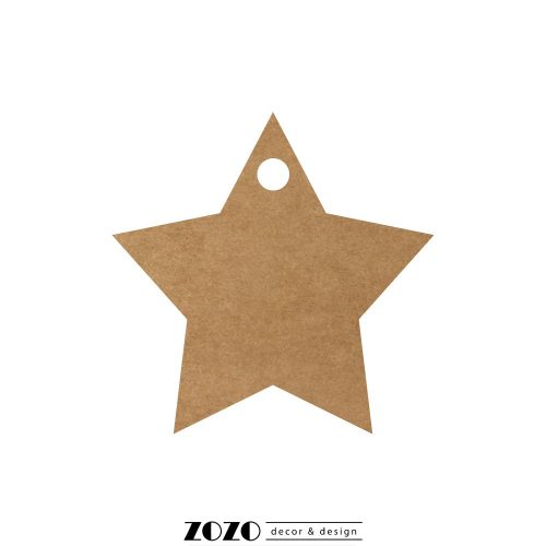 Üres kraft karton biléta - csillag 20-54 db / csomag