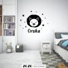 Oroszlán falmatrica egyedi névvel - babaszoba gyerekszoba dekoráció