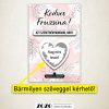 Pink Elegance egyedi kaparós felkérő bejelentő kártya - bármilyen szöveggel kérhető