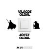 Star Wars, sötét oldal / világos oldal 2 - kapcsoló falmatrica