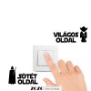 Star Wars, sötét oldal / világos oldal 1 - kapcsoló falmatrica