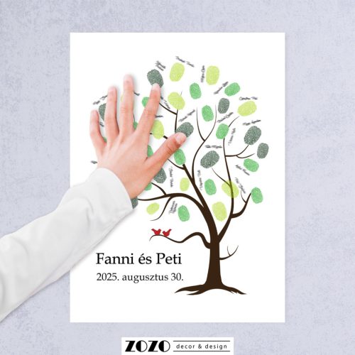 Ujjlenyomatfa - esküvői vendégkönyv alternatíva (03)