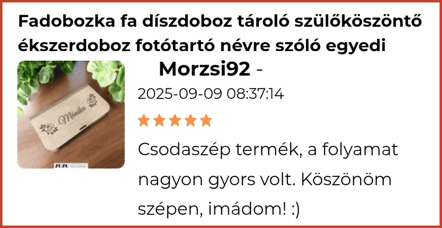 Vásárlói értékelés