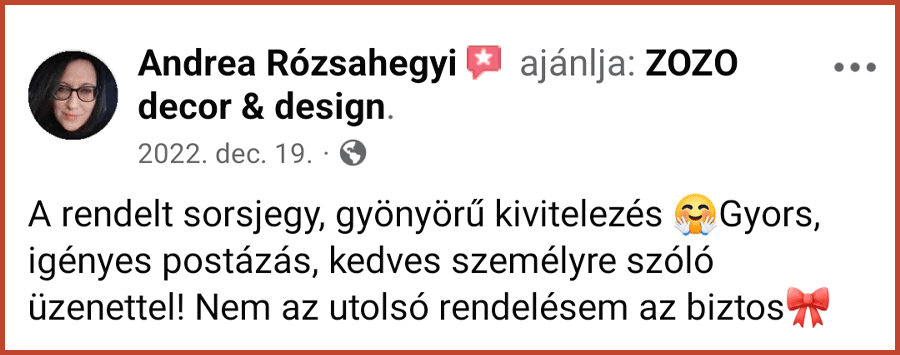 Vásárlói értékelés