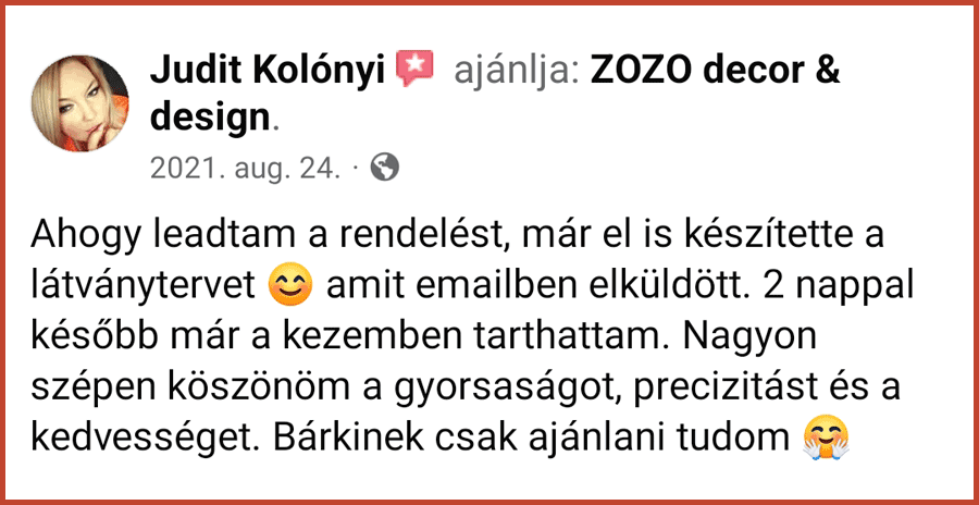 Vásárlói értékelés